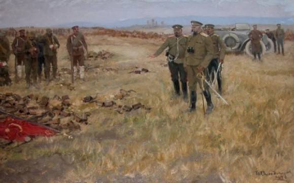 Картина Ивана Владимирова «Сдача в плен турецких солдат под Эрзерумом. 1915»