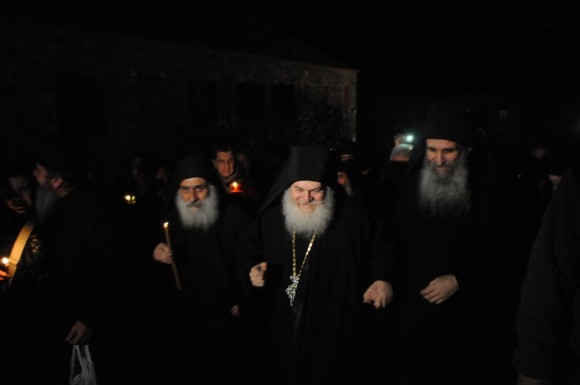 Возвращение игумена Ефрема в Ватопедский монастырь Афона (6)