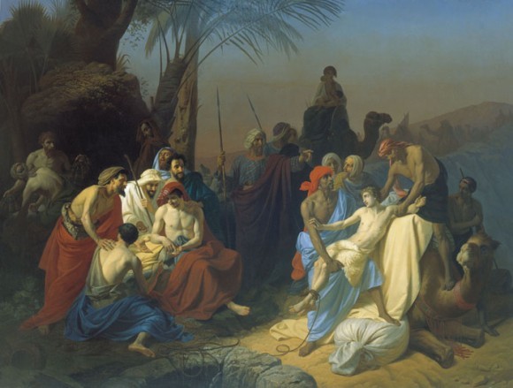 Картина художника Константина Флавицкого "Продажа Иосифа в рабство"