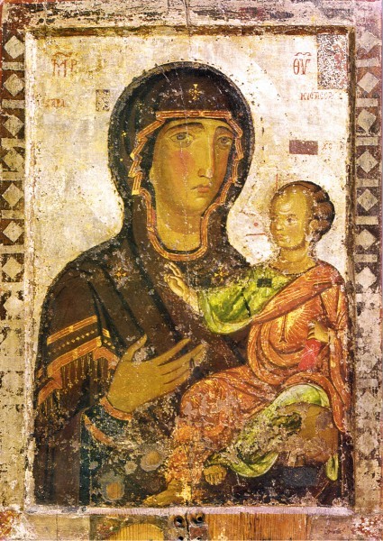 Икона Богородицы "Одигитрия", Кипр, XII век