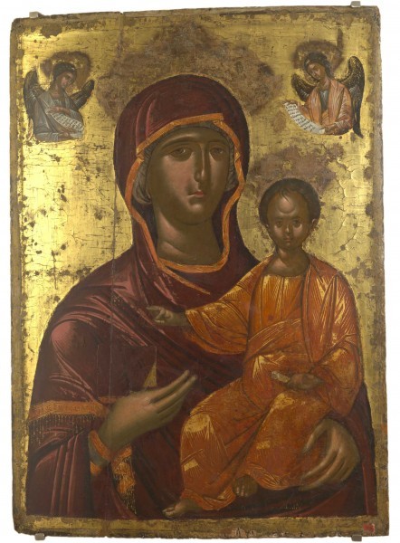"Одигитрия". Поствизантийская икона XVI века