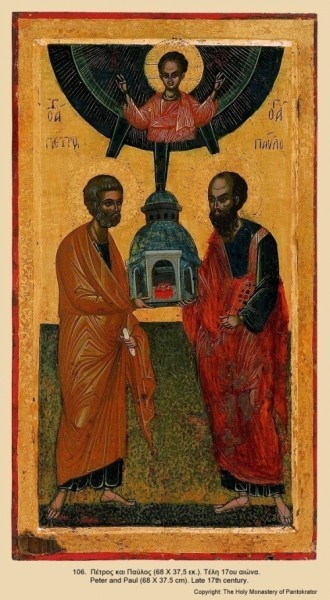 Апостолы Петр и Павел. Конец XVII в.