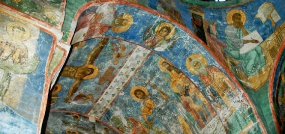 Спасо-Преображенский собор. Фрески XII века уникальной сохранности  © Фото: Игорь Докучаев
