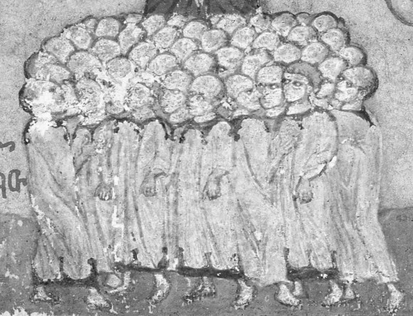 Вифлеемские младенцы. Афон, Иверский монастырь. Конец XV в. C 1913 года в Российской Публичной (ныне Национальной) библиотеке в Санкт-Петербурге
