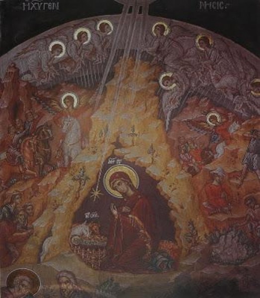 Монастырь Великая Лавра. Параклис св. Николая. Фреска 1560 г.