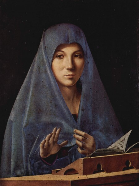Антонелло да Мессина. Мария Аннунциата. Около 1476 г. Национальный музей, Палермо