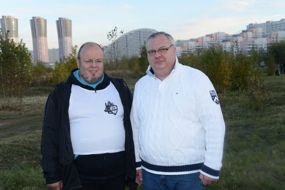Лидер движения «Сорок сороков» Андрей Кормухин и Валерий Чкалов