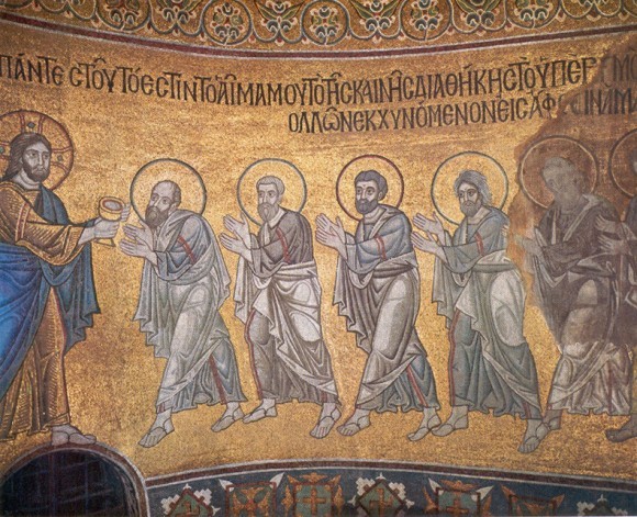 Евхаристия. Мозаика в Софии Киевской