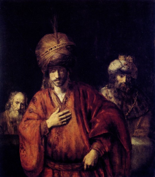 Рембрандт. Давид и Урия. Ок. 1665 
