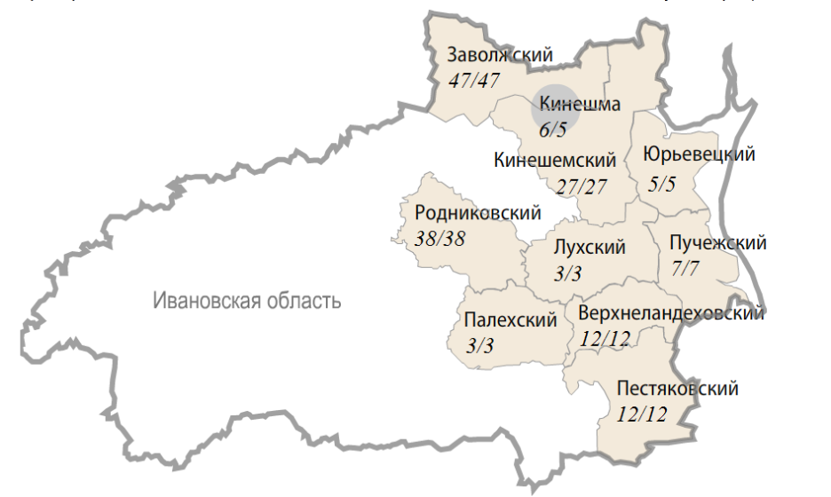 Карта лухского района ивановской