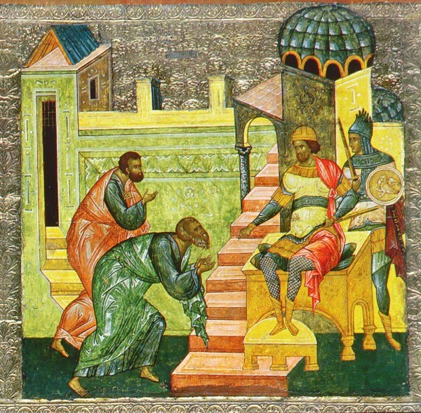 Икона из празднич. чина иконостаса Новгородского Софийского собора. 1509 г. Новгородский музей-заповедник