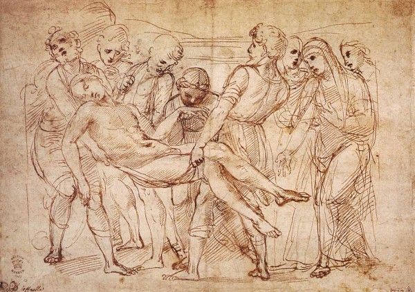 Рафаэль Санти. 1507 г. Рисунок пером