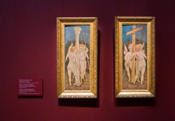 Маэстро деи Картеллини. Ангелы с орудиями страстей, 1445-1455, дерево, темпера