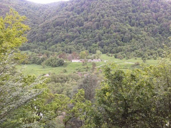 Вид Нижне-Архызского городища от Лика