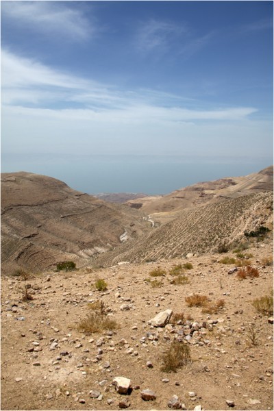 Мукавир, вид на Мёртвое море