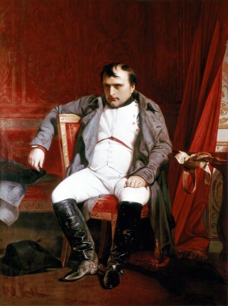 Наполеон Бонапарт после отречения во дворце Фонтенбло. Деларош (1845)