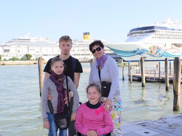 Семья Стефняк в Венеции