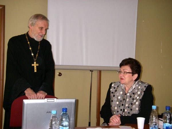 Протоиерей Александр Борисов и Екатерина Гениева