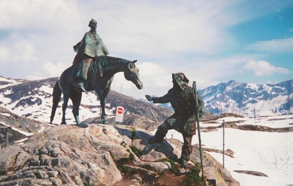 Памятник А.Суворову. Перевал Сен-Готард, Швейцария, 1998