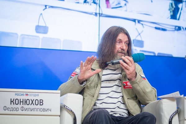 Пресс-конференция Федора Конюхова