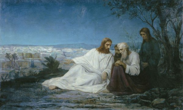 "Беседа Христа с учениками". М.Боткин