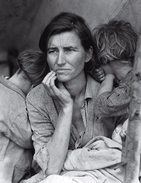 Доротея Ланж. Мать-мигрантка. 1936. «Вы видите в ее лице все, что хотите. Она бессмертна», – Рой Страйкер (FSA). 