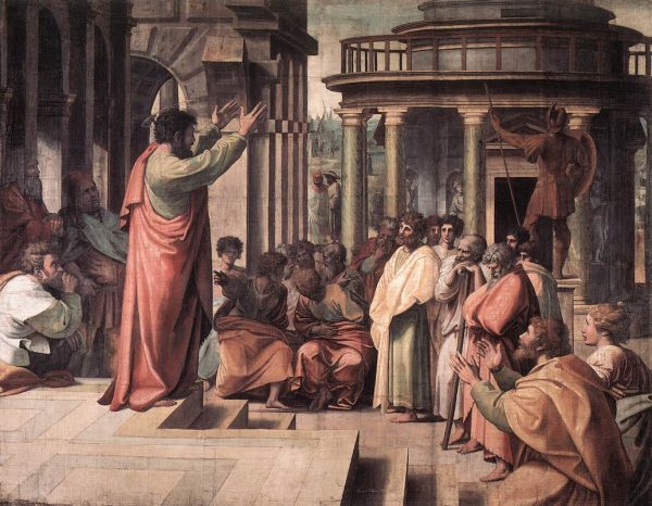 Рафаэль.Святой Павел, проповедует в Афинах. 