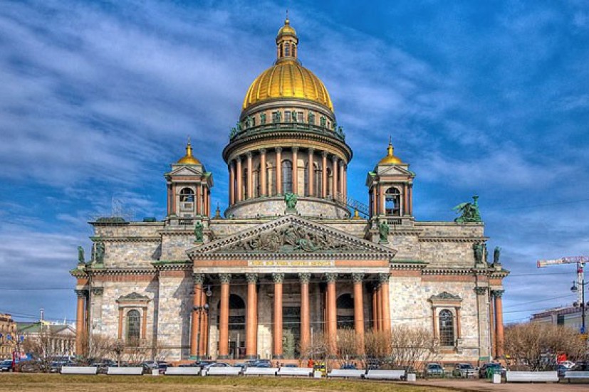 Фото сверху исаакиевский собор