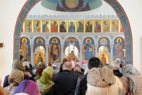 Богослужение в Неделю Торжества Православия. Фото: stcaterina.com