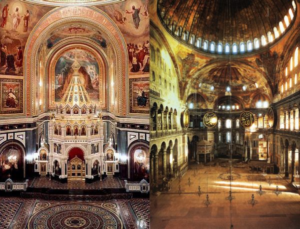 Фото интерьера Храма Христа Спасителя и Софии Константинопольской
