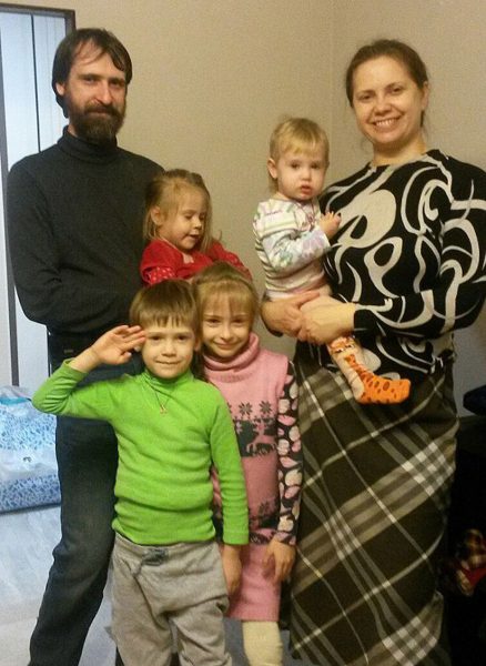 Александр Кабанов с семьей