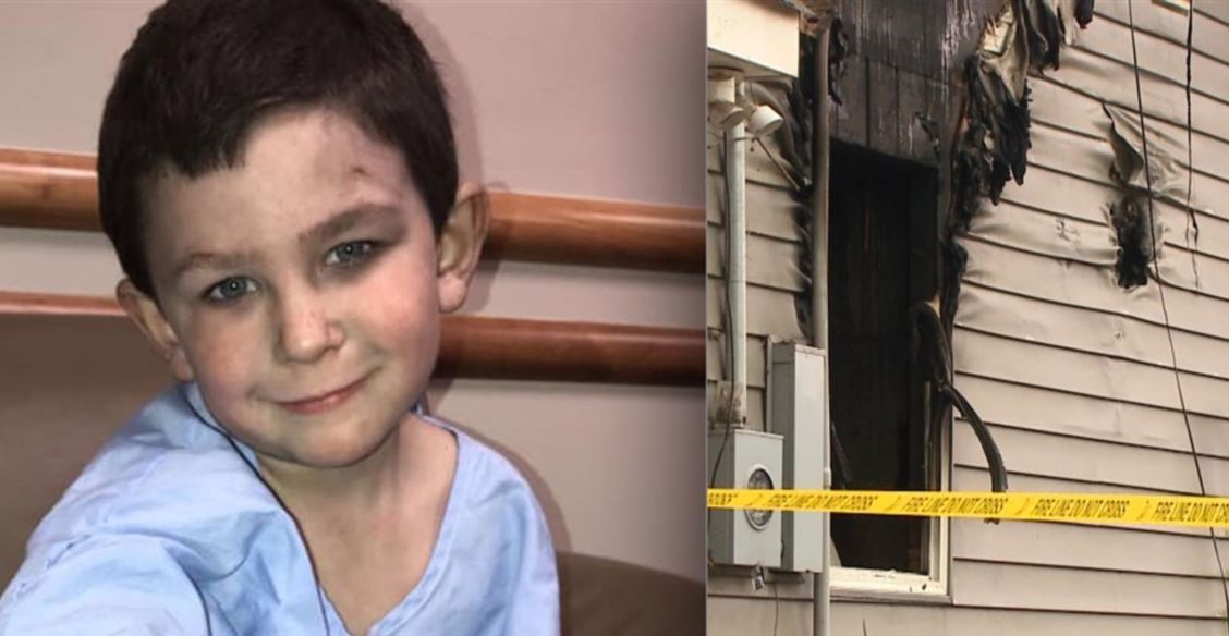 «Когда я проснулся, комната горела». Пятилетний мальчик спас из огня двухлетнюю сестру и еще семь человек