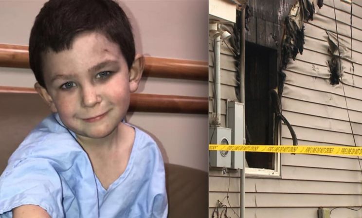 «Когда я проснулся, комната горела». Пятилетний мальчик спас из огня двухлетнюю сестру и еще семь человек