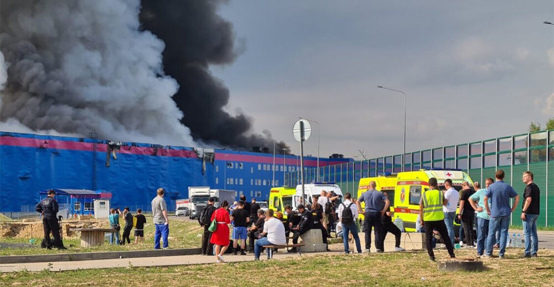 Пожар на складе Ozon в Подмосковье. Что известно